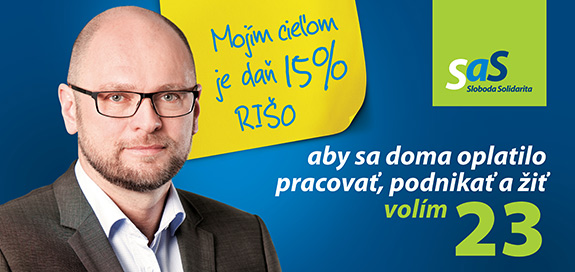 Richard Sulík kandidát NR SR pre parlamentné voľby 2016 - billboard