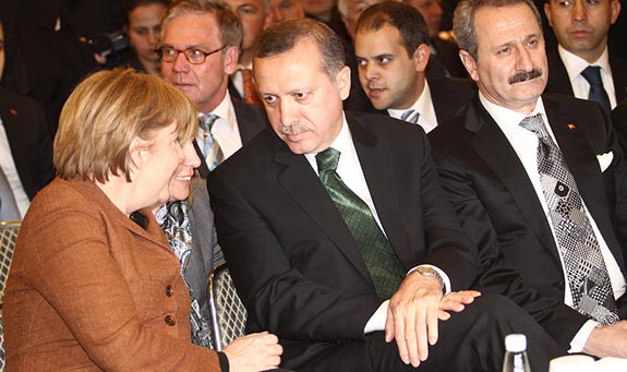 Merkelová Erdogan a Turecko