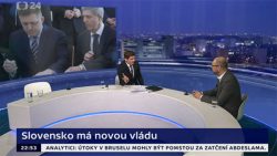Nová vláda na Slovensku – Sulík, Česká televízia